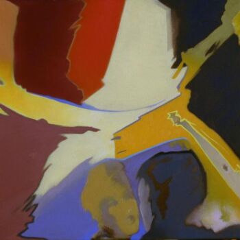 Schilderij getiteld "CLOSE CALL" door Robin Mols, Origineel Kunstwerk, Anders