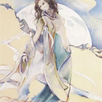 Painting titled "LA PARVA LADY" by Robin Mols, Original Artwork