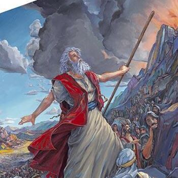 Dibujo titulada "Moses" por Robin Mols, Obra de arte original