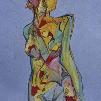 Painting titled "Inner Woman" by Robin Mols, Original Artwork