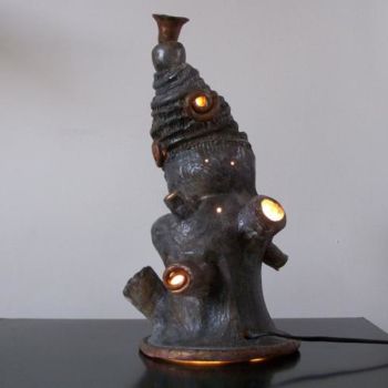 Sculpture intitulée "lampe_c3.jpg" par Jean-François Robiquet, Œuvre d'art originale