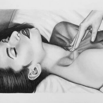 Drawing titled "Erotismo" by Roby Bí, Original Artwork, Pencil