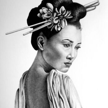 图画 标题为“Giappone” 由Roby Bí, 原创艺术品, 铅笔