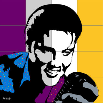 Painting titled "Elvis Presley" by Roby Marelly, Original Artwork
