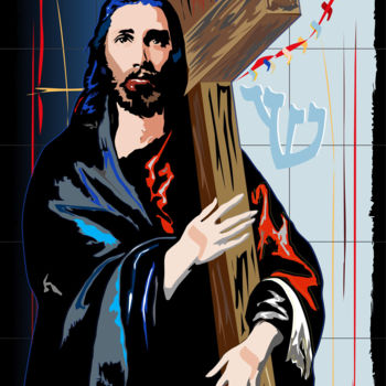"Jesus and god" başlıklı Tablo Roby Marelly tarafından, Orijinal sanat