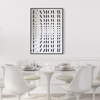 Digitale Kunst getiteld "L'AMOUR" door Rocca Design, Origineel Kunstwerk, 2D Digital Work