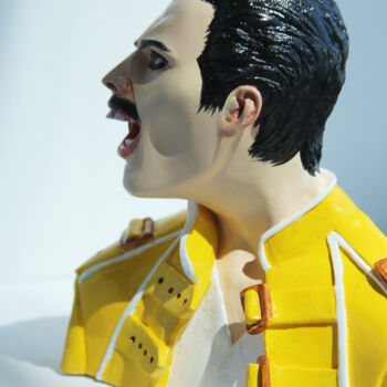 "Freddie Mercury in…" başlıklı Heykel Rock Portraits By Larisa Churkina tarafından, Orijinal sanat, Döküm