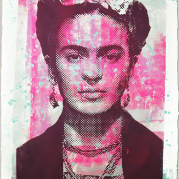 Pintura intitulada "Frida Kahlo" por Roco.Studio, Obras de arte originais, Acrílico