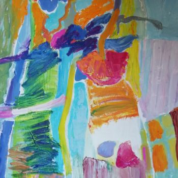 Painting titled "Abstract" by Rodica, Original Artwork