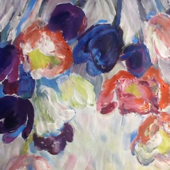 绘画 标题为“Tulip flowers” 由Rodica, 原创艺术品