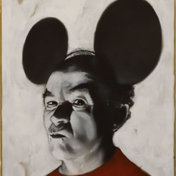 Peinture intitulée "autoritratto-topoli…" par Rodolfo Guzzoni, Œuvre d'art originale, Acrylique