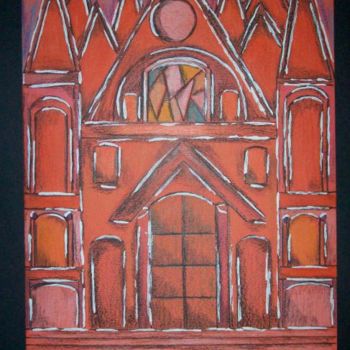 Drawing titled "La cattedrale" by Rodolfo Marciante, Original Artwork
