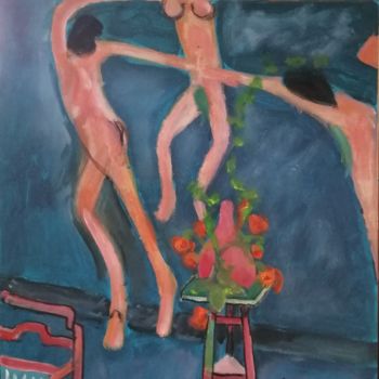 Malerei mit dem Titel "D'après Matisse la…" von Rodolphe Lavayssiere, Original-Kunstwerk, Acryl