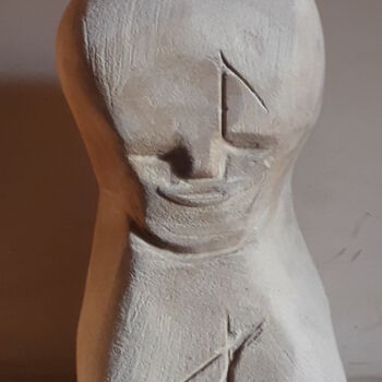 雕塑 标题为“le messager du temps” 由Rodolphe Quinet, 原创艺术品, 石