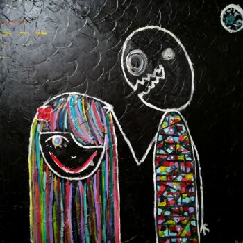 Картина под названием "Friendship" - Rod, Подлинное произведение искусства, Масло