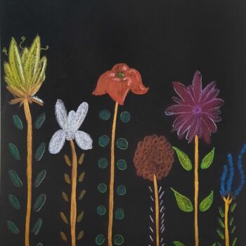 图画 标题为“Le bouquet” 由Rod, 原创艺术品, 铅笔