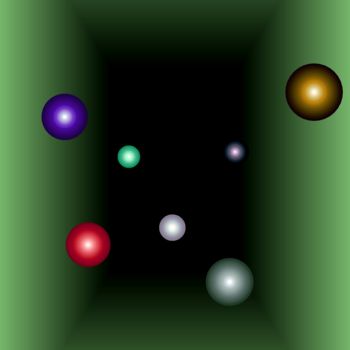 Digital Arts titled "Balls" by Rüdiger Lehmann, Original Artwork, Digital Painting