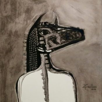 Pintura titulada "Minotauro" por Rodrigo Guillen, Obra de arte original, Oleo