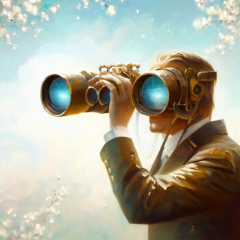 Digital Arts titled "I Spy with My Blue…" by Rodrigo Muñoz, Original Artwork, AI generated image