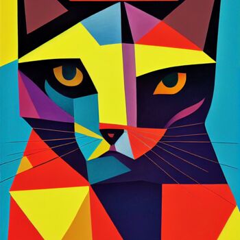"O gato" başlıklı Dijital Sanat Rodrigo Teixeira tarafından, Orijinal sanat, Dijital Resim