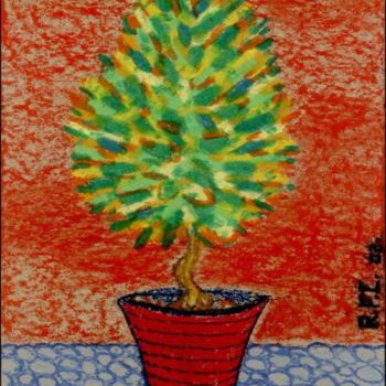 Pintura titulada "árvore-03" por Rodrigo Ferrario, Obra de arte original