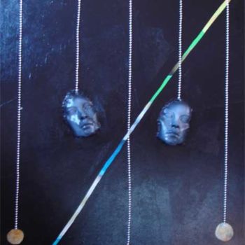 Pittura intitolato "pendules" da Rodykop, Opera d'arte originale