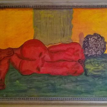 Ζωγραφική με τίτλο "Dama da Noite" από Rofe Nosbor, Αυθεντικά έργα τέχνης, Μελάνι