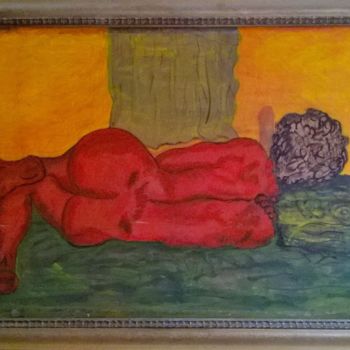 Painting titled "Dama da Noite" by Rofe Nosbor, Original Artwork, Ink