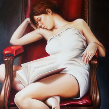 Pintura titulada "Siesta" por Rogelio Ramallo, Obra de arte original, Oleo