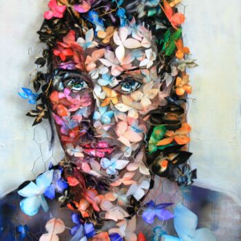 Peinture intitulée "je pense a toi" par Roger Boubenec, Œuvre d'art originale, Aquarelle