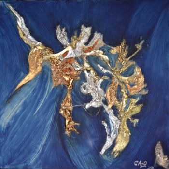 Pintura intitulada "4 BELLUM CONTRA MOR…" por Cazo, Obras de arte originais, Óleo