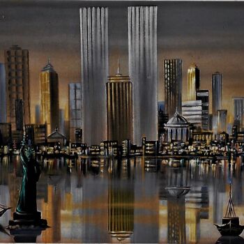 Peinture intitulée "N.Y. 5" par Roger Fayolle, Œuvre d'art originale