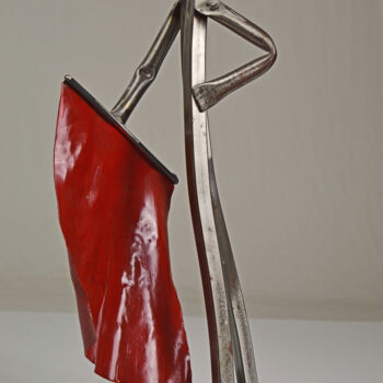 Skulptur mit dem Titel "Toréador" von Roger Flores, Original-Kunstwerk, Metalle