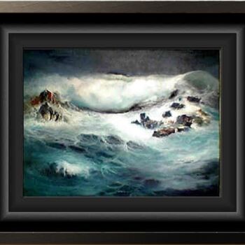 Painting titled "Mare mosso" by Roger Harb, Original Artwork