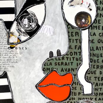 "Trois Choses" başlıklı Tablo Roger.M tarafından, Orijinal sanat, Akrilik Ahşap panel üzerine monte edilmiş
