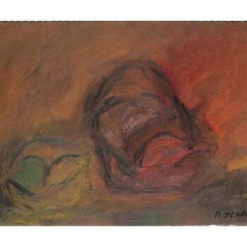 Pintura titulada "huile sur toilke" por Roger Ychai, Obra de arte original