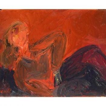 Painting titled "figure" by Roger Ychai, Original Artwork, Oil
