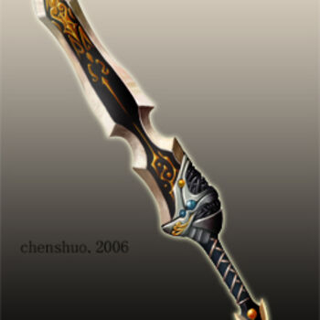 绘画 标题为“重剑” 由Roger Chen, 原创艺术品