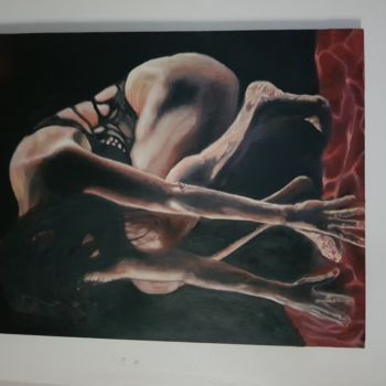 Painting titled "ATHLETE DANS L'ame" by Rd1965, Original Artwork, Oil