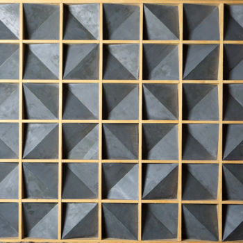Collages getiteld "Squares" door Rogerus, Origineel Kunstwerk, Metalen