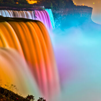 "American Falls Illu…" başlıklı Fotoğraf Rohit Kamboj tarafından, Orijinal sanat, Dijital Fotoğrafçılık