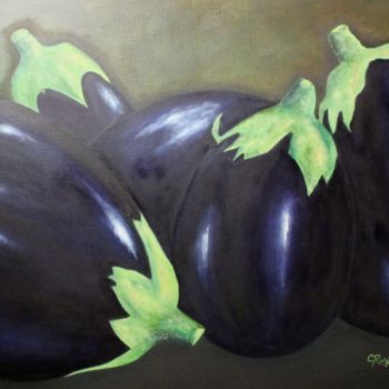 绘画 标题为“aubergine” 由Christian Charles Roigt, 原创艺术品