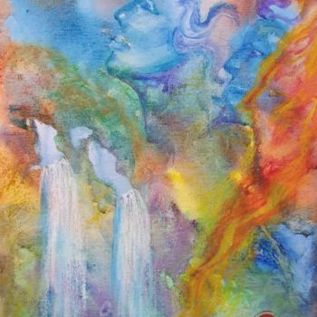 Ζωγραφική με τίτλο "Масляная пастель и…" από Анна Ройтман, Αυθεντικά έργα τέχνης, Ακρυλικό