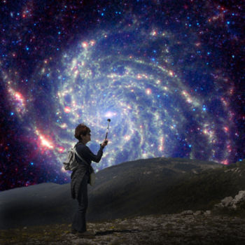 Fotografia intitolato "Ma galaxie.jpg" da Roland Bouvier, Opera d'arte originale