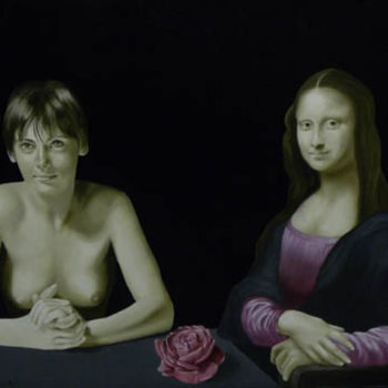Ζωγραφική με τίτλο "Sans Paroles" από Roland Delcol, Αυθεντικά έργα τέχνης, Λάδι