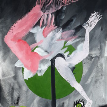 绘画 标题为“Le streap tease du…” 由Roland Gschwind, 原创艺术品, 水粉