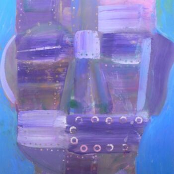 Peinture intitulée "robot 4" par Roland Gschwind, Œuvre d'art originale, Gouache