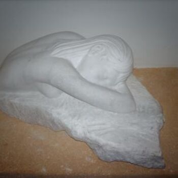Sculpture titled "La belle endormie" by Roland Saurel, Original Artwork