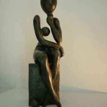 Sculpture titled "L'ombre d'un doute" by Roland Saurel, Original Artwork