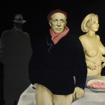Pintura titulada ""Sans Paroles"" por Roland Delcol, Obra de arte original, Oleo